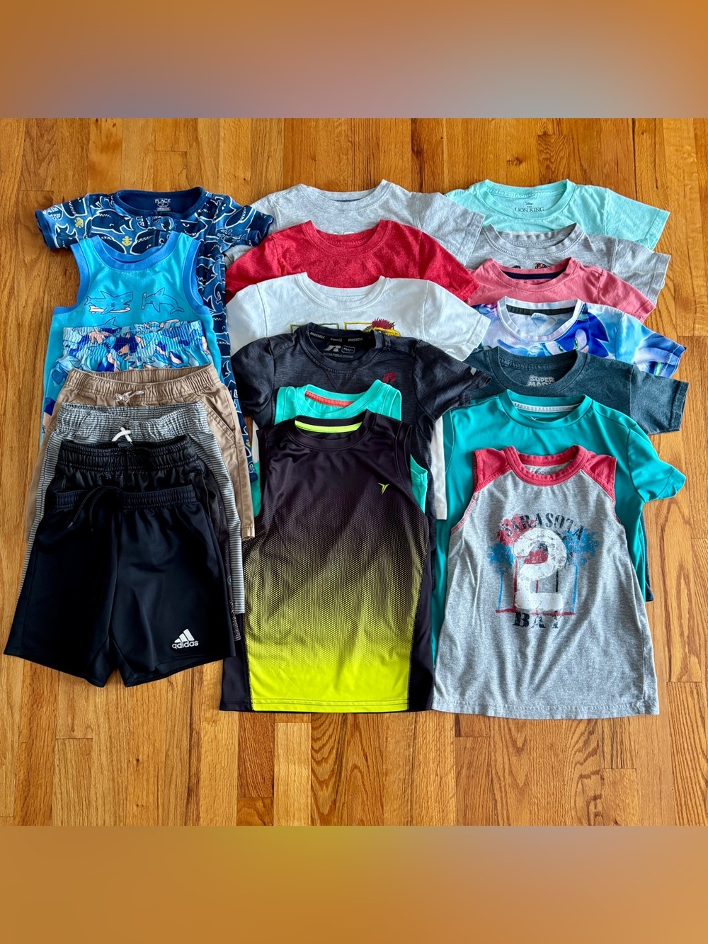 (20 Piece Lot) Baby Boys Clothing Lot Size 4-5 5T 5 XS Shirts Shorts PJ’s Bundle
